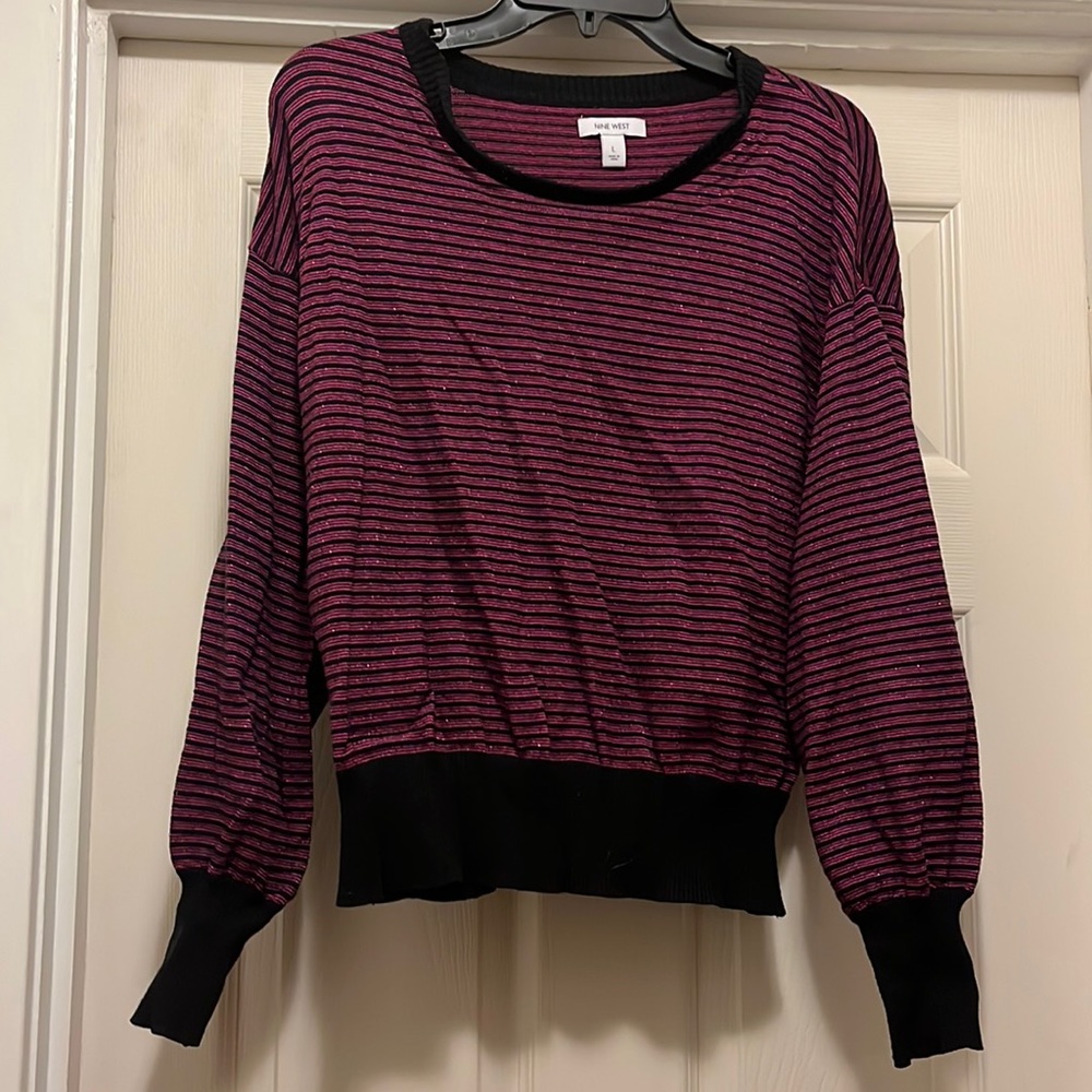 Large pink stripes sweater